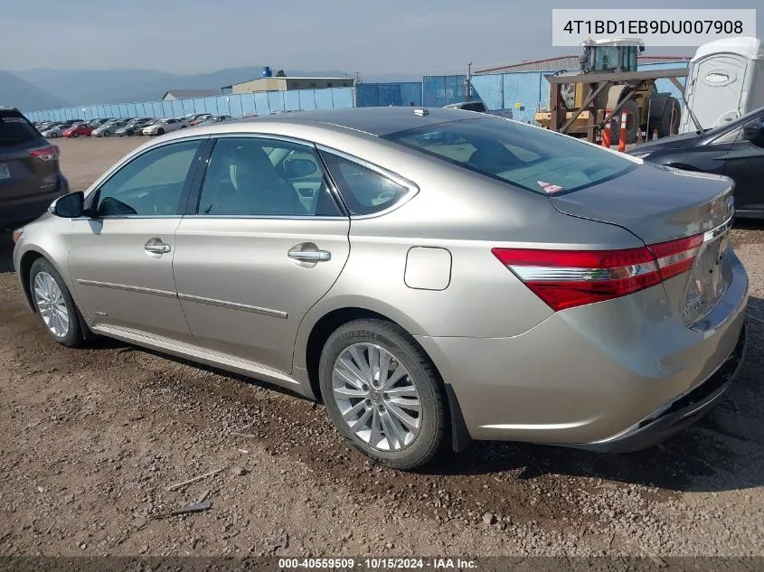 2013 Toyota Avalon Hybrid Xle Touring VIN: 4T1BD1EB9DU007908 Lot: 40559509