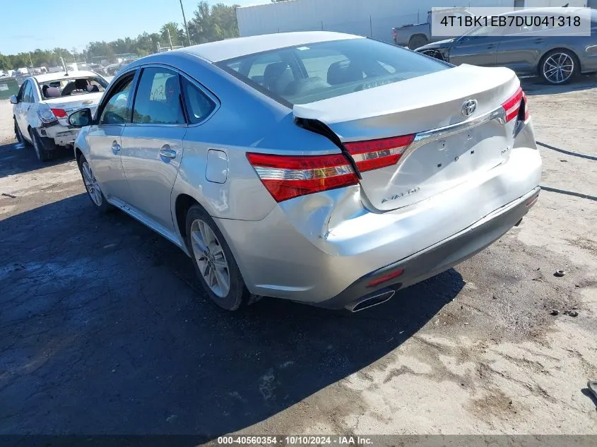 2013 Toyota Avalon Xle VIN: 4T1BK1EB7DU041318 Lot: 40560354