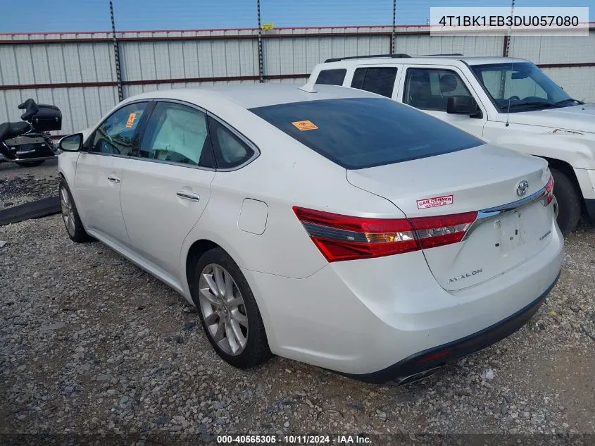 4T1BK1EB3DU057080 2013 Toyota Avalon Limited