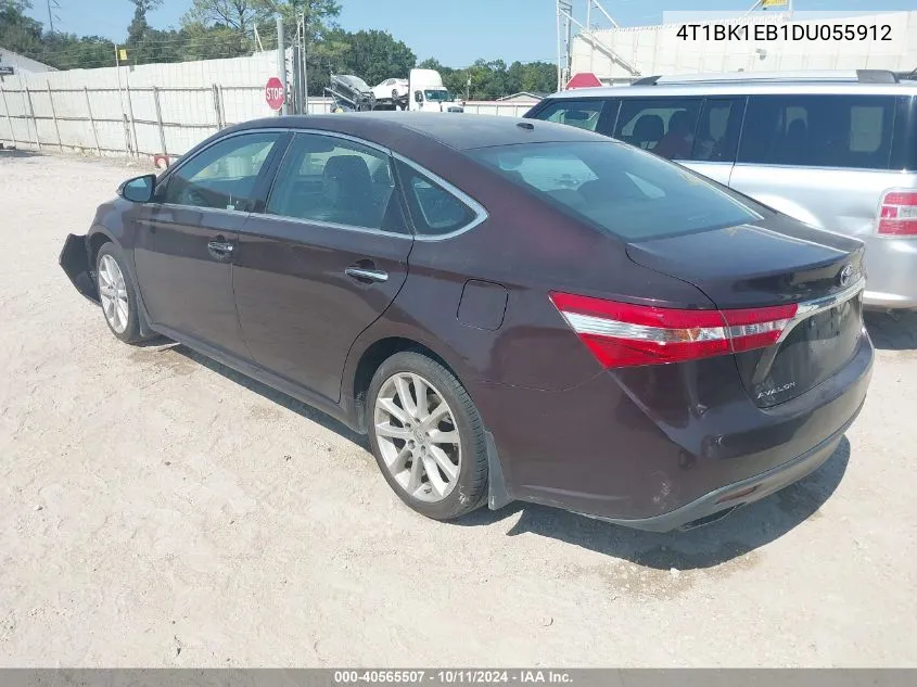 4T1BK1EB1DU055912 2013 Toyota Avalon Xle Touring