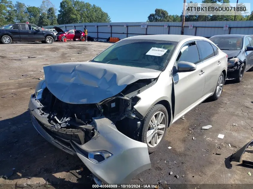 2013 Toyota Avalon Xle VIN: 4T1BK1EB6DU071880 Lot: 40568989