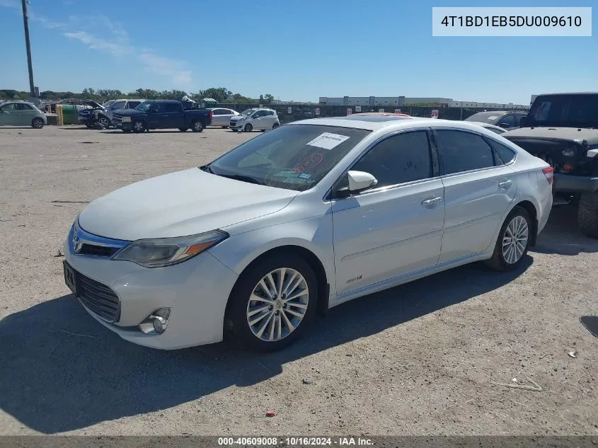 2013 Toyota Avalon Hybrid Limited VIN: 4T1BD1EB5DU009610 Lot: 40609008