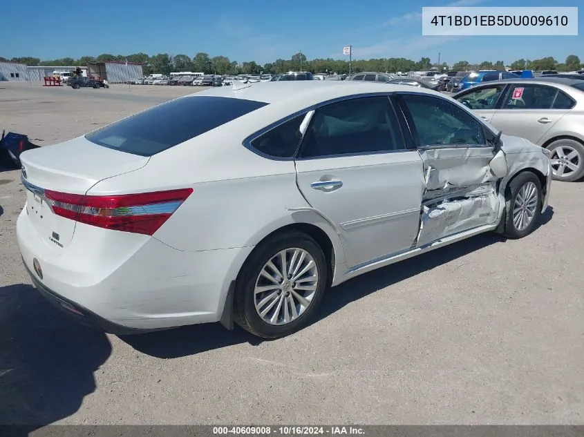 2013 Toyota Avalon Hybrid Limited VIN: 4T1BD1EB5DU009610 Lot: 40609008