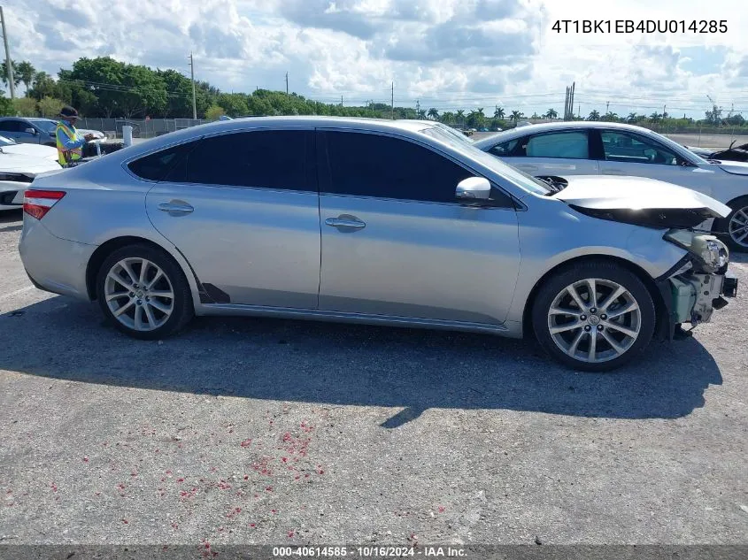 2013 Toyota Avalon Limited VIN: 4T1BK1EB4DU014285 Lot: 40614585