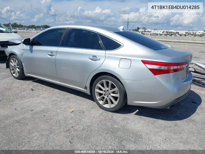 2013 Toyota Avalon Limited VIN: 4T1BK1EB4DU014285 Lot: 40614585