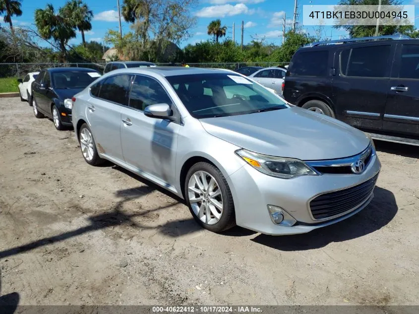 2013 Toyota Avalon Limited VIN: 4T1BK1EB3DU004945 Lot: 40622412