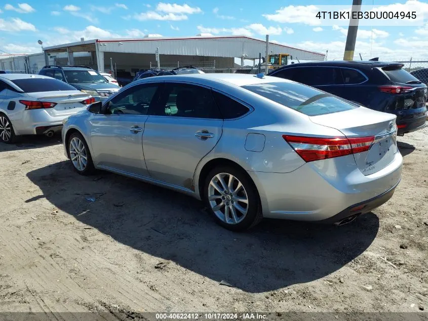 2013 Toyota Avalon Limited VIN: 4T1BK1EB3DU004945 Lot: 40622412