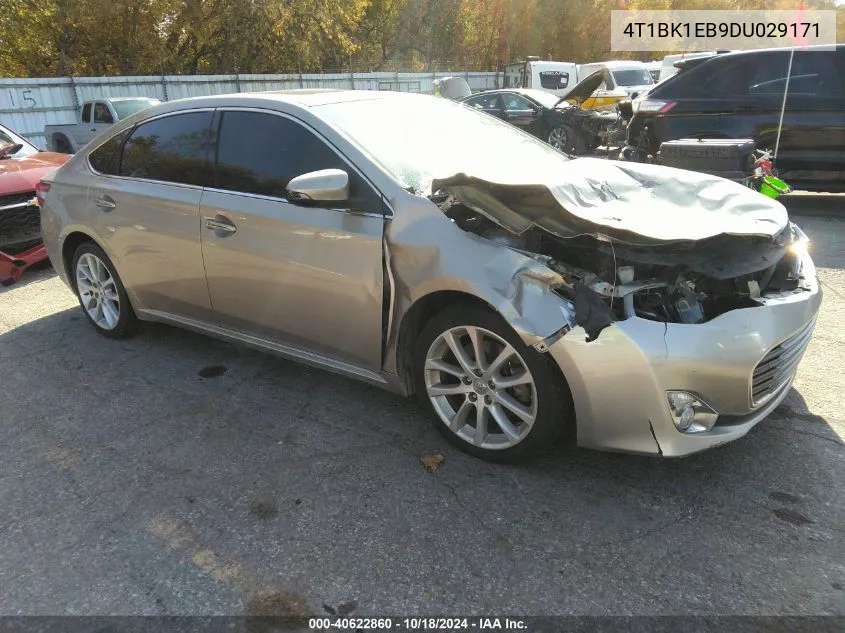 2013 Toyota Avalon Xle Touring VIN: 4T1BK1EB9DU029171 Lot: 40622860