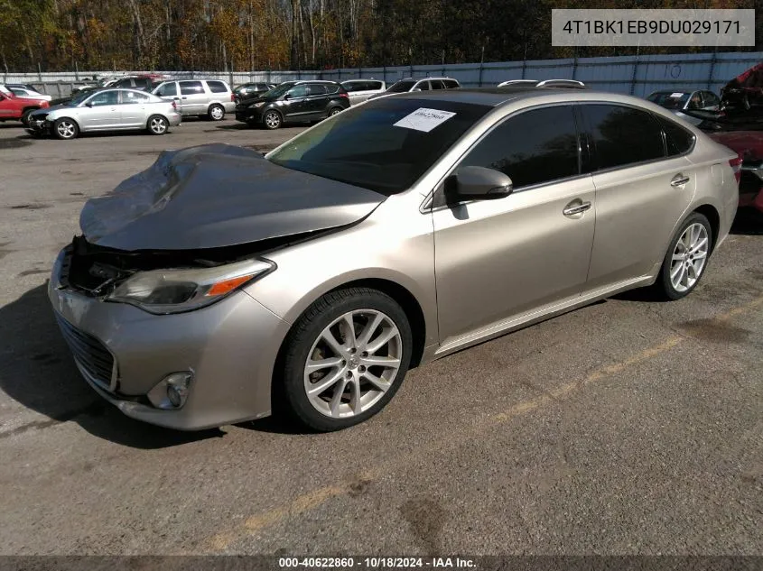 2013 Toyota Avalon Xle Touring VIN: 4T1BK1EB9DU029171 Lot: 40622860