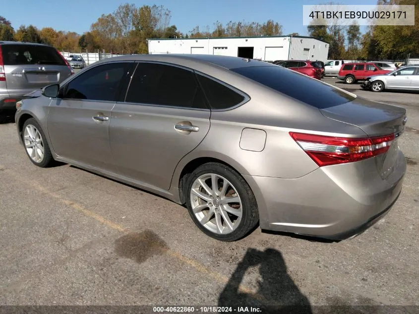 2013 Toyota Avalon Xle Touring VIN: 4T1BK1EB9DU029171 Lot: 40622860