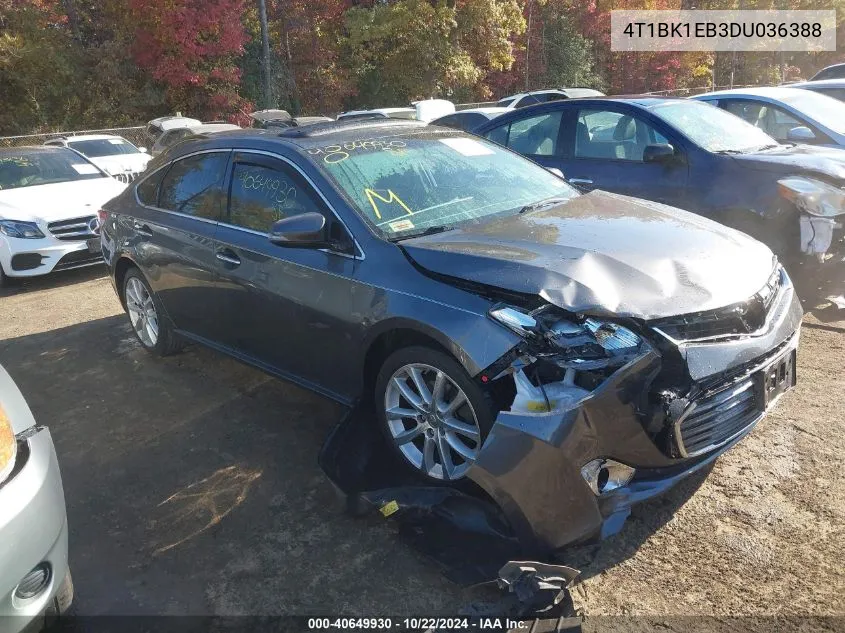 2013 Toyota Avalon Xle Touring VIN: 4T1BK1EB3DU036388 Lot: 40649930