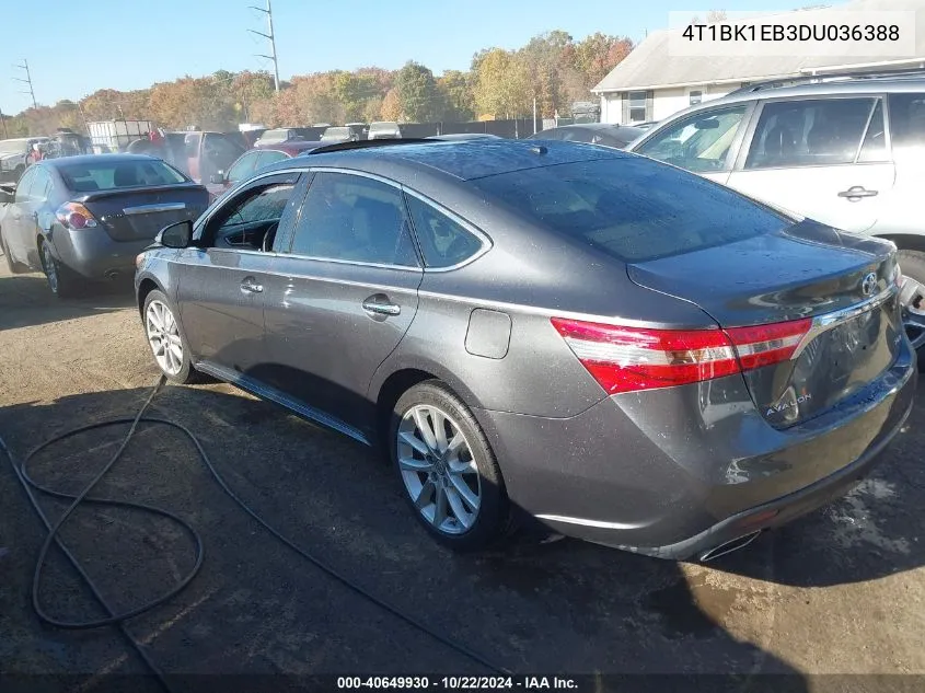 2013 Toyota Avalon Xle Touring VIN: 4T1BK1EB3DU036388 Lot: 40649930