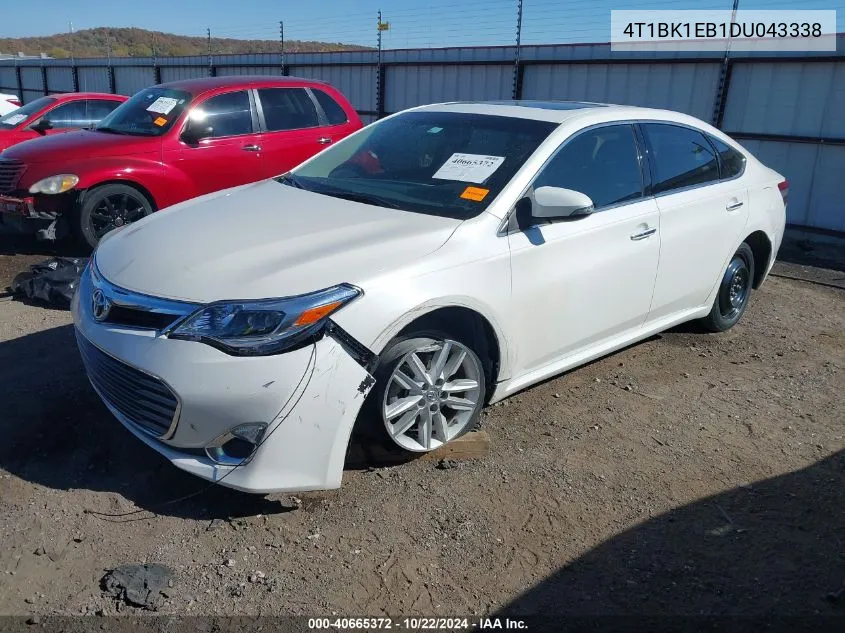 2013 Toyota Avalon Xle Premium VIN: 4T1BK1EB1DU043338 Lot: 40665372