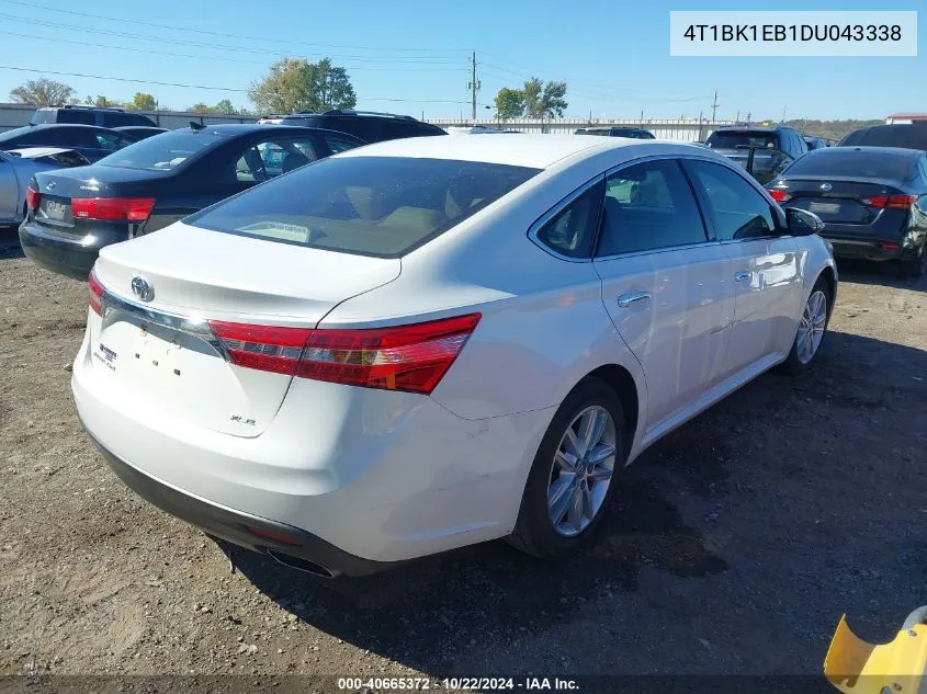 2013 Toyota Avalon Xle Premium VIN: 4T1BK1EB1DU043338 Lot: 40665372