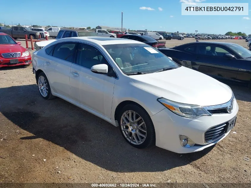 2013 Toyota Avalon Xle Touring VIN: 4T1BK1EB5DU042791 Lot: 40693662