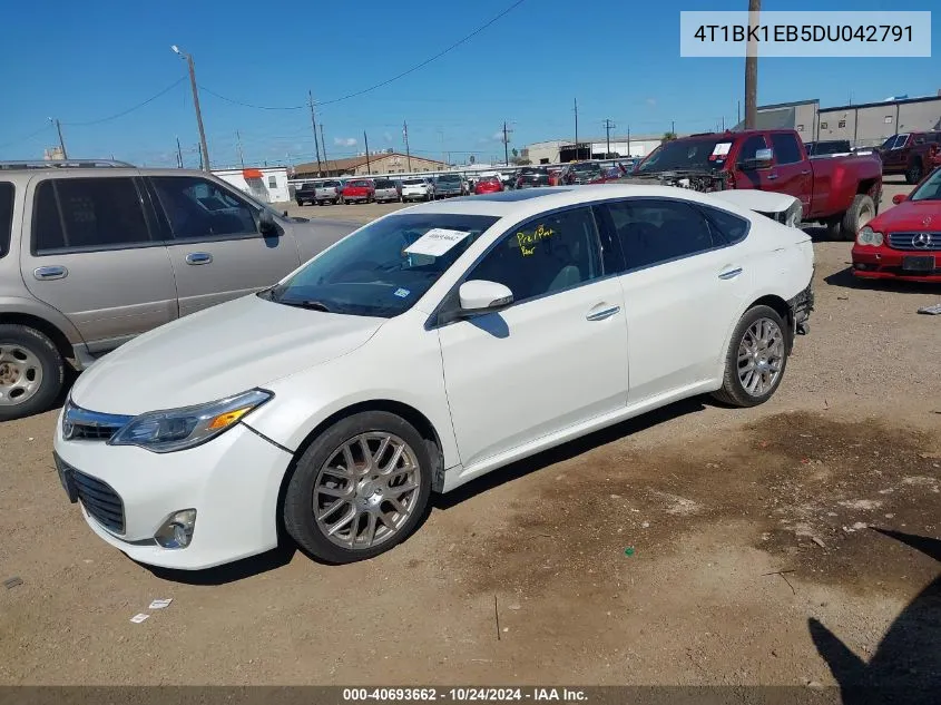 2013 Toyota Avalon Xle Touring VIN: 4T1BK1EB5DU042791 Lot: 40693662