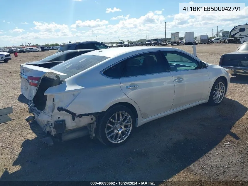 4T1BK1EB5DU042791 2013 Toyota Avalon Xle Touring