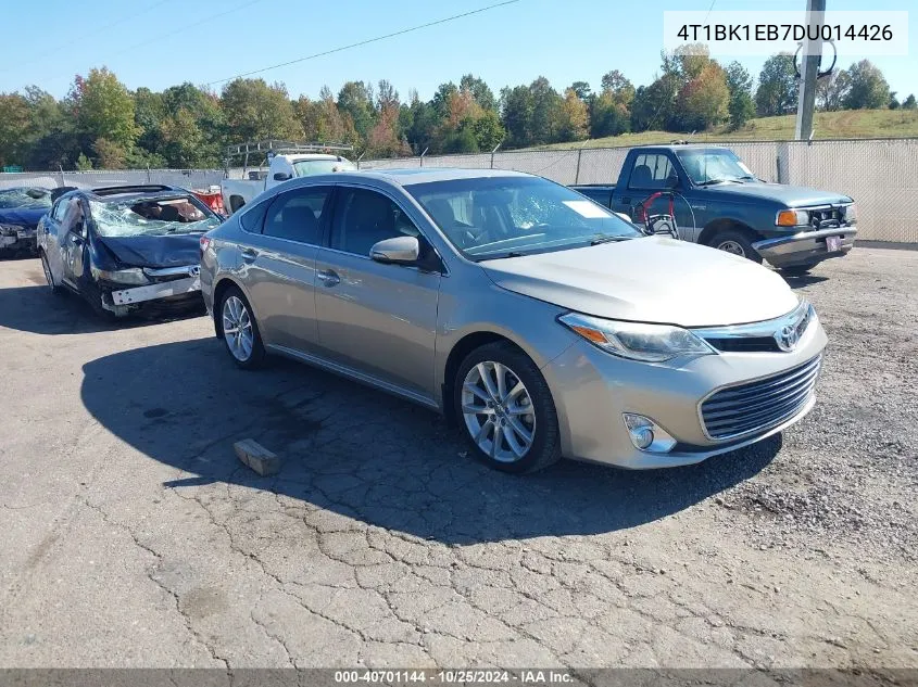 2013 Toyota Avalon Limited VIN: 4T1BK1EB7DU014426 Lot: 40701144