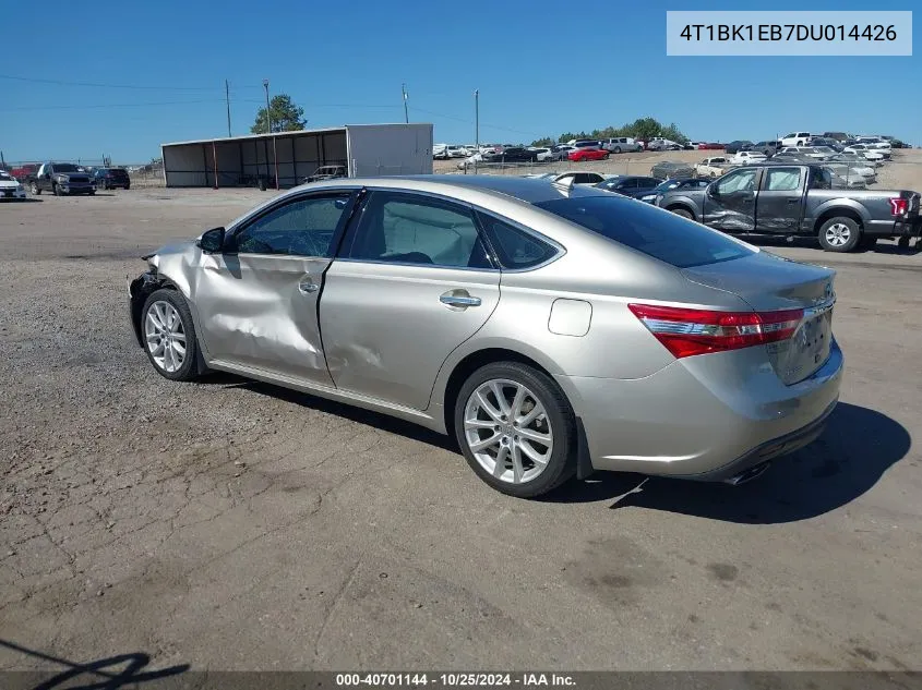 2013 Toyota Avalon Limited VIN: 4T1BK1EB7DU014426 Lot: 40701144