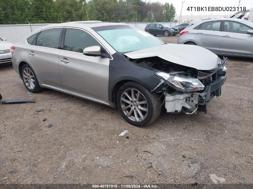 2013 Toyota Avalon Xle Touring VIN: 4T1BK1EB8DU023118 Lot: 40797910