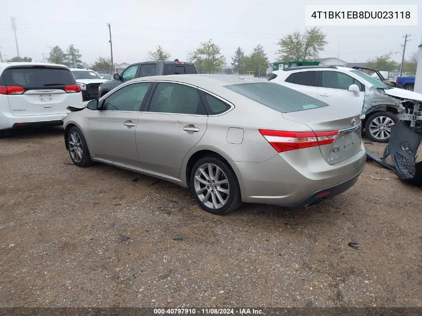 2013 Toyota Avalon Xle Touring VIN: 4T1BK1EB8DU023118 Lot: 40797910