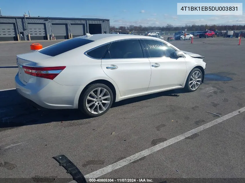 2013 Toyota Avalon Limited VIN: 4T1BK1EB5DU003831 Lot: 40805304