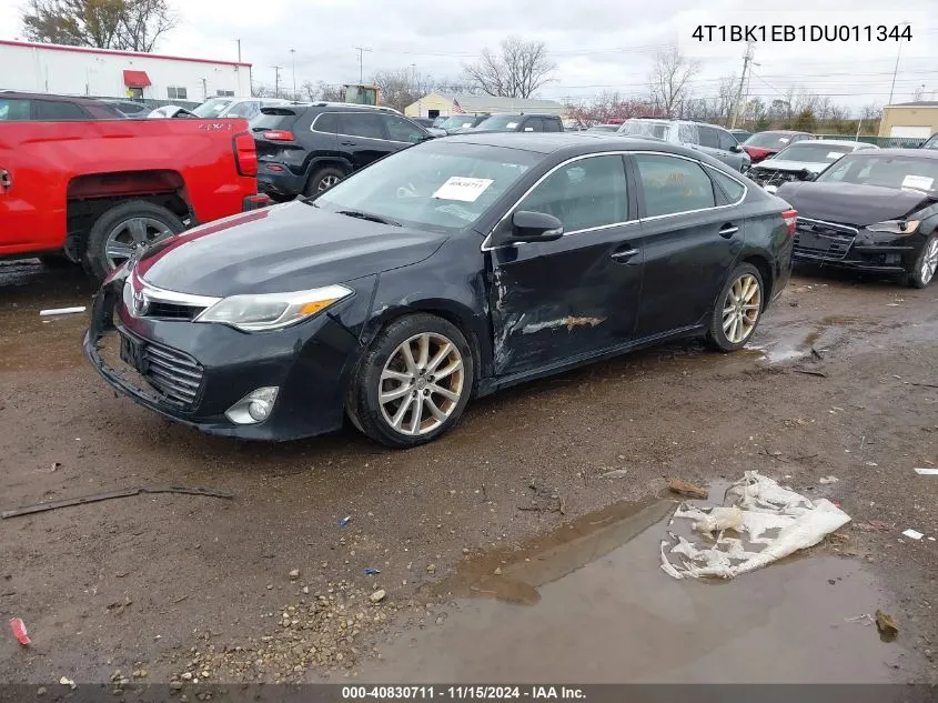 2013 Toyota Avalon Xle Touring VIN: 4T1BK1EB1DU011344 Lot: 40830711