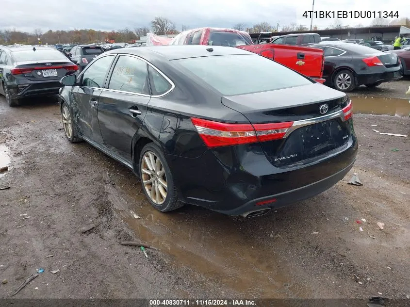 2013 Toyota Avalon Xle Touring VIN: 4T1BK1EB1DU011344 Lot: 40830711