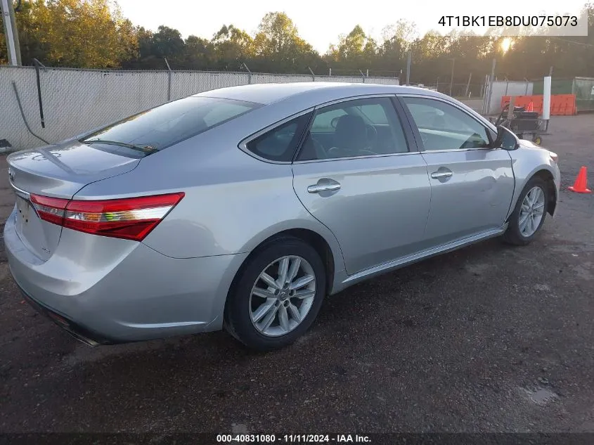 2013 Toyota Avalon Xle VIN: 4T1BK1EB8DU075073 Lot: 40831080