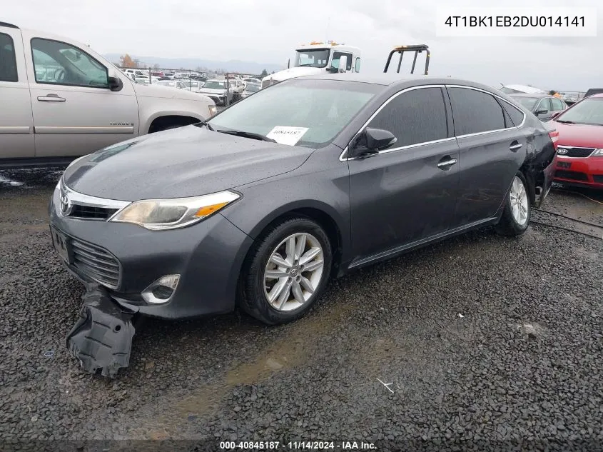 2013 Toyota Avalon Xle VIN: 4T1BK1EB2DU014141 Lot: 40845187