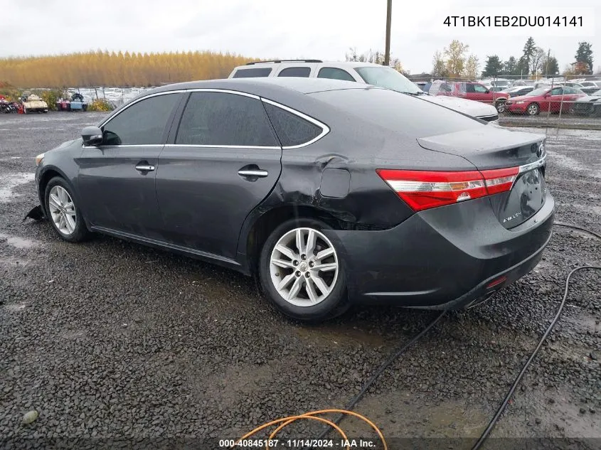 2013 Toyota Avalon Xle VIN: 4T1BK1EB2DU014141 Lot: 40845187