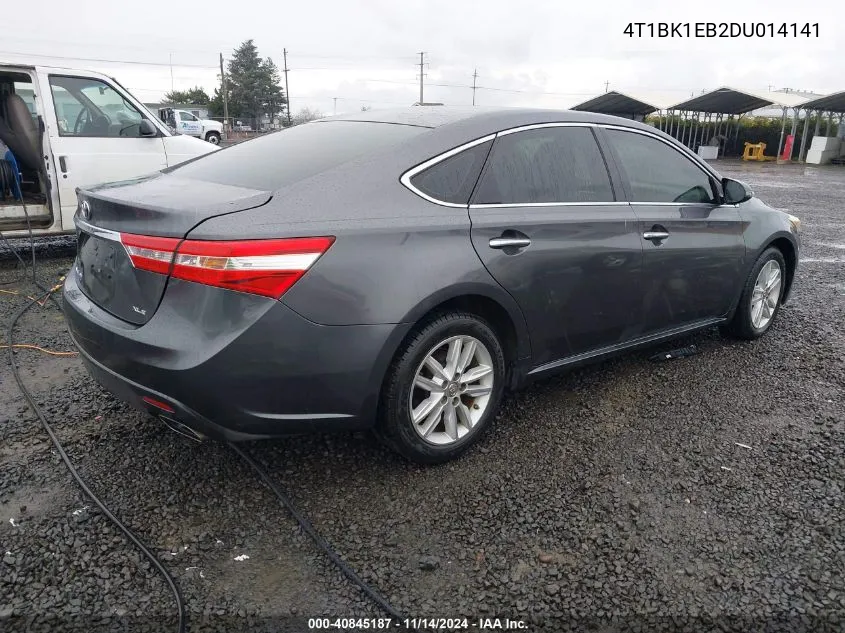 2013 Toyota Avalon Xle VIN: 4T1BK1EB2DU014141 Lot: 40845187