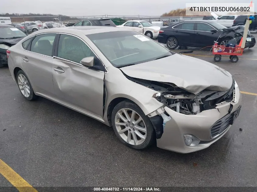 2013 Toyota Avalon Limited VIN: 4T1BK1EB5DU066802 Lot: 40848702