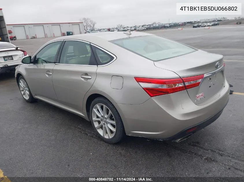 2013 Toyota Avalon Limited VIN: 4T1BK1EB5DU066802 Lot: 40848702