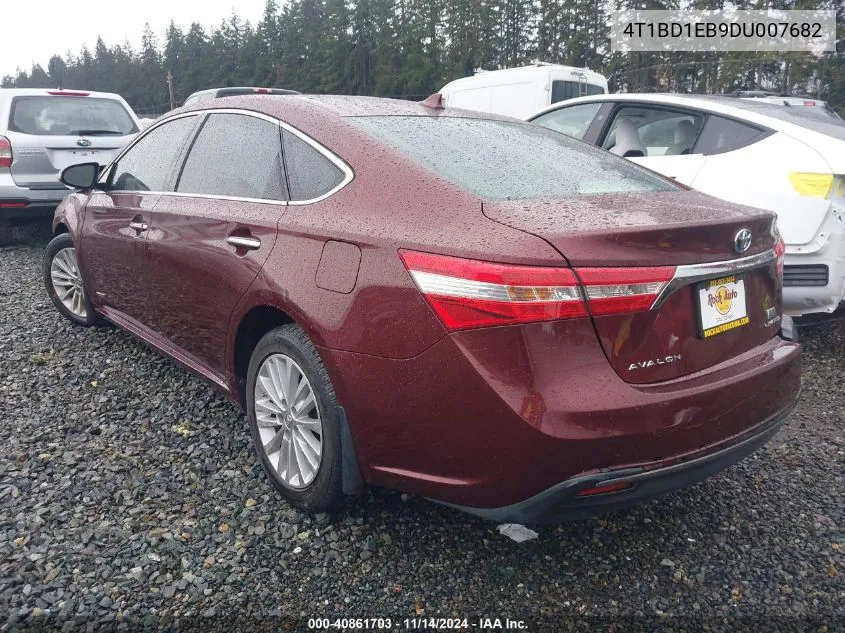 2013 Toyota Avalon Hybrid Limited VIN: 4T1BD1EB9DU007682 Lot: 40861703