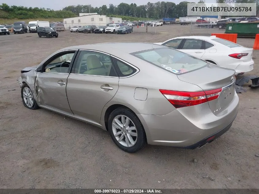 2014 Toyota Avalon Xle Premium VIN: 4T1BK1EB7EU095784 Lot: 39975023