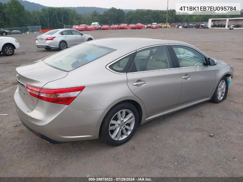 2014 Toyota Avalon Xle Premium VIN: 4T1BK1EB7EU095784 Lot: 39975023