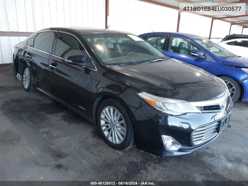 2014 Toyota Avalon Hybrid Xle Touring VIN: 4T1BD1EB4EU030577 Lot: 40125012