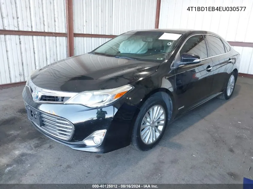 2014 Toyota Avalon Hybrid Xle Touring VIN: 4T1BD1EB4EU030577 Lot: 40125012