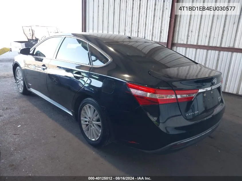 2014 Toyota Avalon Hybrid Xle Touring VIN: 4T1BD1EB4EU030577 Lot: 40125012