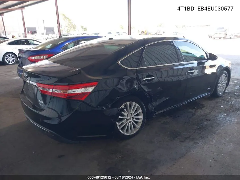 2014 Toyota Avalon Hybrid Xle Touring VIN: 4T1BD1EB4EU030577 Lot: 40125012