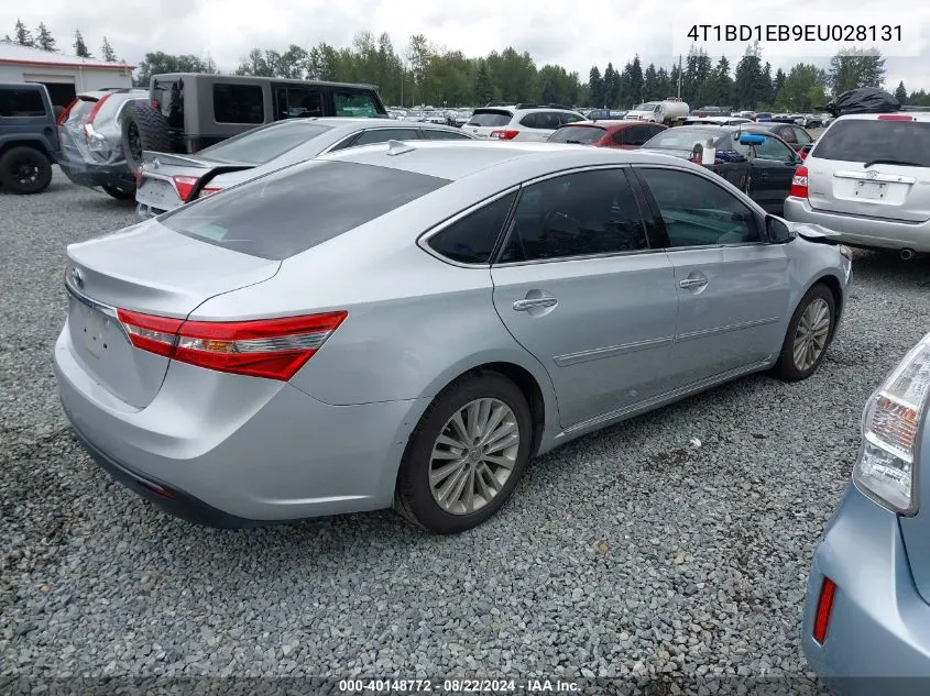 2014 Toyota Avalon Hybrid Limited VIN: 4T1BD1EB9EU028131 Lot: 40148772