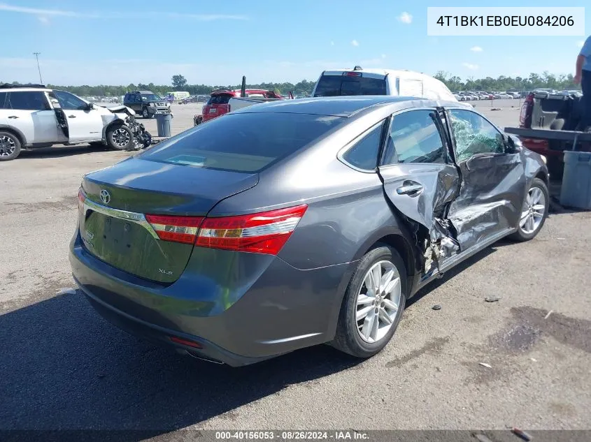 2014 Toyota Avalon Xle Premium VIN: 4T1BK1EB0EU084206 Lot: 40156053