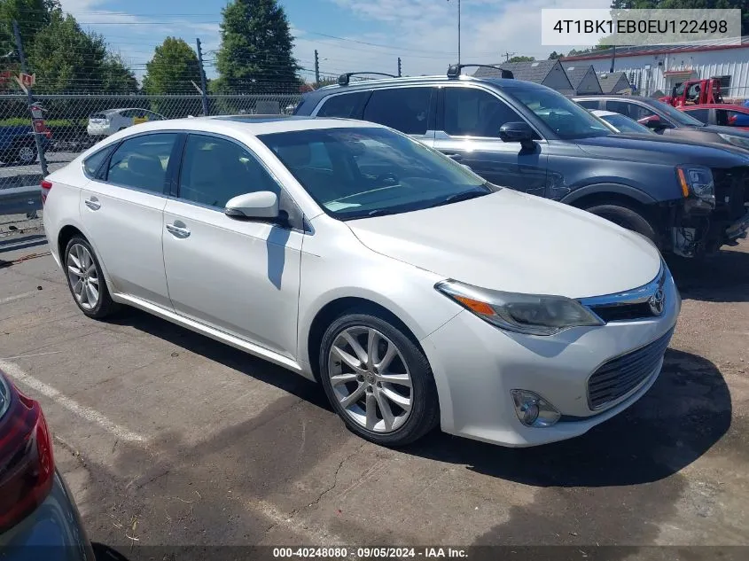 2014 Toyota Avalon Limited VIN: 4T1BK1EB0EU122498 Lot: 40248080