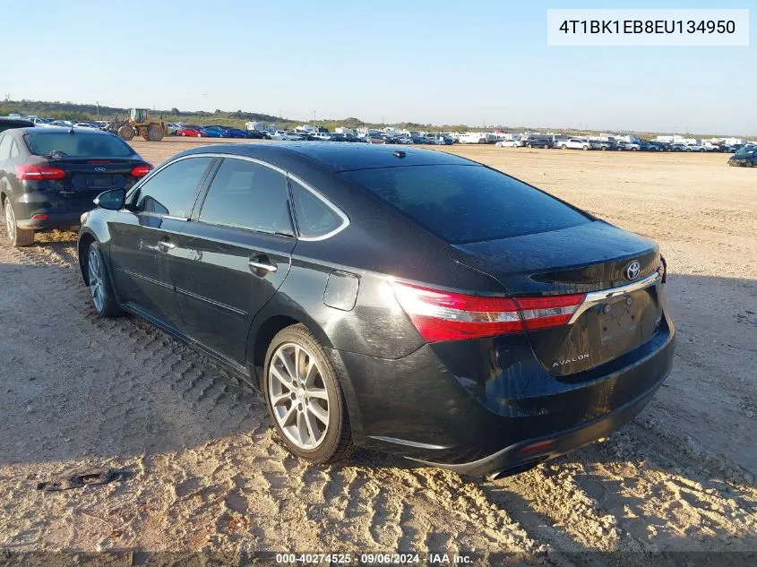 2014 Toyota Avalon Premium/Touring/Limited VIN: 4T1BK1EB8EU134950 Lot: 40274525