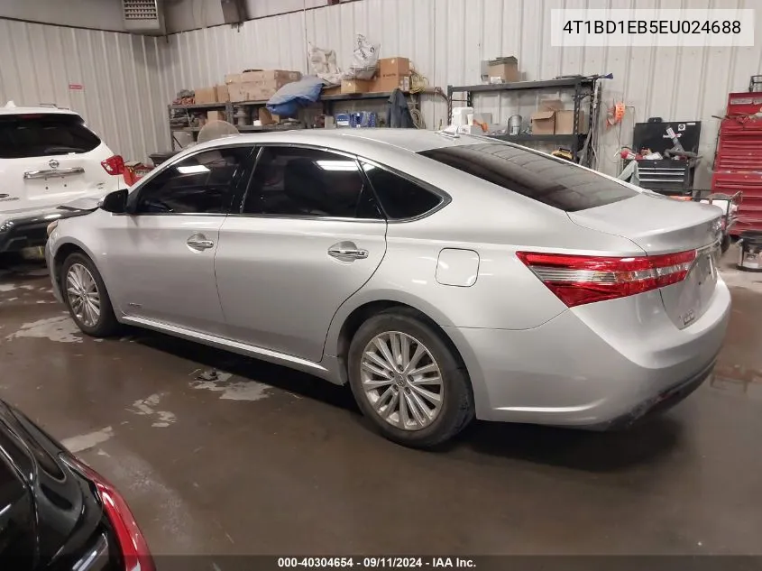 2014 Toyota Avalon Hybrid Limited VIN: 4T1BD1EB5EU024688 Lot: 40304654