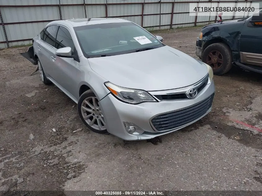 2014 Toyota Avalon Premium/Touring/Limited VIN: 4T1BK1EB8EU084020 Lot: 40325085