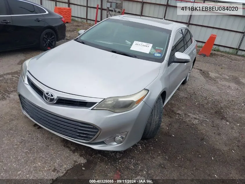 2014 Toyota Avalon Premium/Touring/Limited VIN: 4T1BK1EB8EU084020 Lot: 40325085