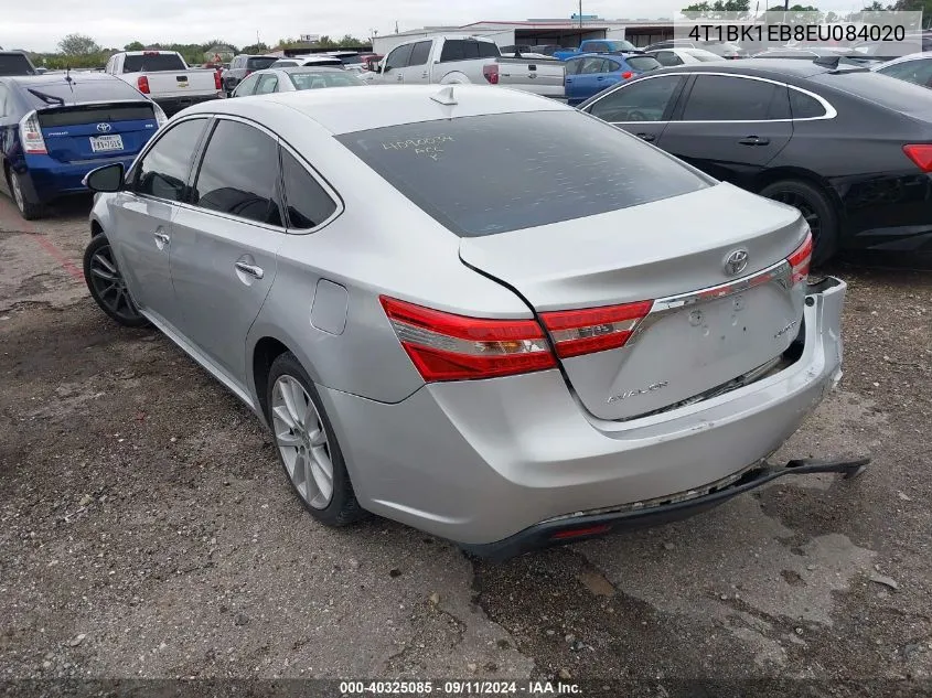 4T1BK1EB8EU084020 2014 Toyota Avalon Premium/Touring/Limited