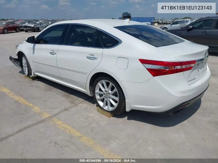 2014 Toyota Avalon Limited VIN: 4T1BK1EB1EU123143 Lot: 40344396